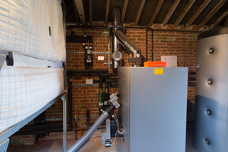 Biomass Boiler Thorpe Row Farm