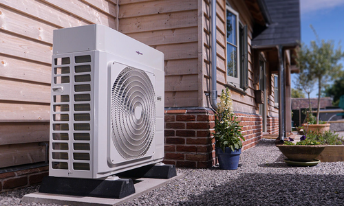 viessmann heat pump outside